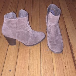 Basic taupe booties